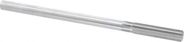 Made in USA - 0.478" High Speed Steel 6 Flute Chucking Reamer - Straight Flute, 0.4355" Straight Shank, 2" Flute Length, 8" OAL - Apex Tool & Supply