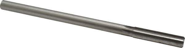 Made in USA - 0.485" High Speed Steel 6 Flute Chucking Reamer - Straight Flute, 0.4355" Straight Shank, 2" Flute Length, 8" OAL - Apex Tool & Supply