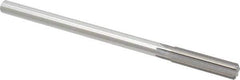 Made in USA - 0.486" High Speed Steel 6 Flute Chucking Reamer - Straight Flute, 0.4355" Straight Shank, 2" Flute Length, 8" OAL - Apex Tool & Supply