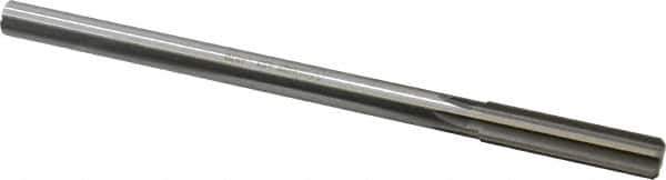 Made in USA - 0.487" High Speed Steel 6 Flute Chucking Reamer - Straight Flute, 0.4355" Straight Shank, 2" Flute Length, 8" OAL - Apex Tool & Supply