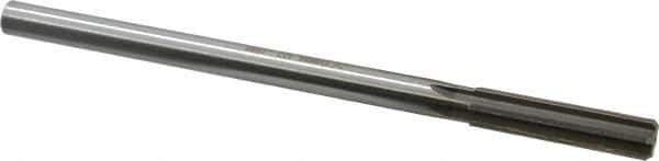 Made in USA - 0.489" High Speed Steel 6 Flute Chucking Reamer - Straight Flute, 0.4355" Straight Shank, 2" Flute Length, 8" OAL - Apex Tool & Supply