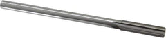 Made in USA - 0.494" High Speed Steel 6 Flute Chucking Reamer - Straight Flute, 0.4355" Straight Shank, 2" Flute Length, 8" OAL - Apex Tool & Supply