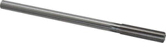Made in USA - 0.495" High Speed Steel 6 Flute Chucking Reamer - Straight Flute, 0.4355" Straight Shank, 2" Flute Length, 8" OAL - Apex Tool & Supply