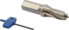 Seco - 22 to 23.99mm Diam, 1.5xD, 40mm Max Depth, 1" Shank Diam, 2.106" Flute, 5.098" OAL, Replaceable Tip Drill - SD101 Toolholder, Series Crownloc - Apex Tool & Supply