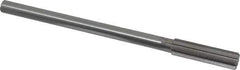 Made in USA - 0.561" High Speed Steel 8 Flute Chucking Reamer - Straight Flute, 0.4355" Straight Shank, 2" Flute Length, 8" OAL - Apex Tool & Supply