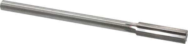 Made in USA - 0.569" High Speed Steel Chucking Reamer - Straight Flute, Straight Shank - Apex Tool & Supply