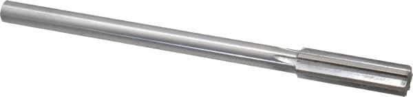 Made in USA - 0.579" High Speed Steel Chucking Reamer - Straight Flute, Straight Shank - Apex Tool & Supply