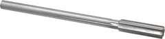 Made in USA - 0.579" High Speed Steel Chucking Reamer - Straight Flute, Straight Shank - Apex Tool & Supply
