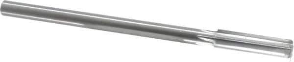 Made in USA - 0.591" High Speed Steel Chucking Reamer - Straight Flute, Straight Shank - Apex Tool & Supply