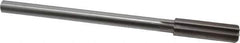 Made in USA - 0.595" High Speed Steel Chucking Reamer - Straight Flute, Straight Shank - Apex Tool & Supply