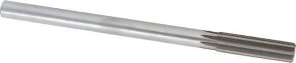 Made in USA - 0.629" High Speed Steel Chucking Reamer - Straight Flute, Straight Shank - Apex Tool & Supply