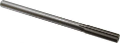 Made in USA - 0.639" High Speed Steel Chucking Reamer - Straight Flute, Straight Shank - Apex Tool & Supply