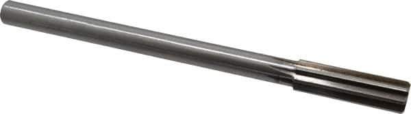 Made in USA - 0.707" High Speed Steel Chucking Reamer - Straight Flute, Straight Shank - Apex Tool & Supply