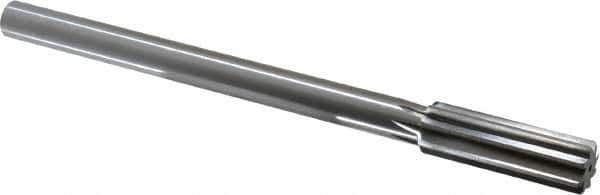 Made in USA - 0.72" High Speed Steel Chucking Reamer - Straight Flute, Straight Shank - Apex Tool & Supply