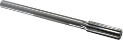 Made in USA - 0.72" High Speed Steel Chucking Reamer - Straight Flute, Straight Shank - Apex Tool & Supply