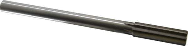 Made in USA - 0.736" High Speed Steel Chucking Reamer - Straight Flute, Straight Shank - Apex Tool & Supply