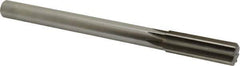 Made in USA - 0.847" High Speed Steel Chucking Reamer - Straight Flute, Straight Shank - Apex Tool & Supply