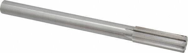 Made in USA - 0.861" High Speed Steel Chucking Reamer - Straight Flute, Straight Shank - Apex Tool & Supply