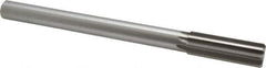 Made in USA - 0.874" High Speed Steel 8 Flute Chucking Reamer - Straight Flute, 3/4" Straight Shank, 2-5/8" Flute Length, 10" OAL - Apex Tool & Supply