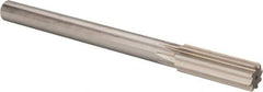 Made in USA - 0.884" High Speed Steel Chucking Reamer - Straight Flute, Straight Shank - Apex Tool & Supply