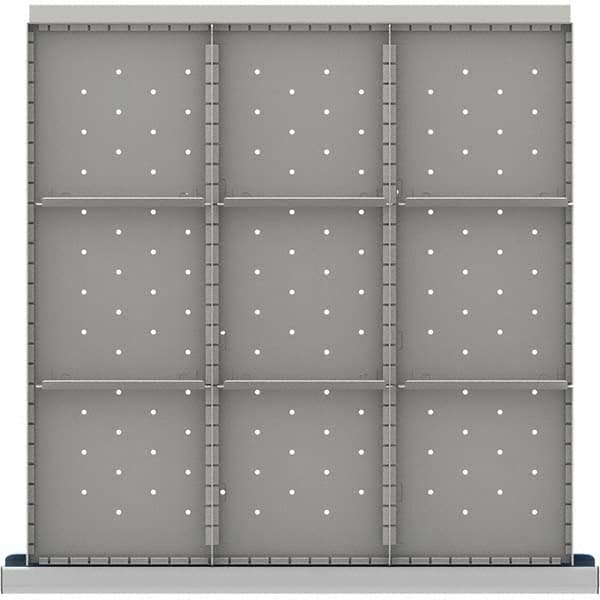LISTA - 9-Compartment Drawer Divider Layout for 3.15" High Drawers - Apex Tool & Supply