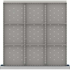 LISTA - 9-Compartment Drawer Divider Layout for 3.15" High Drawers - Apex Tool & Supply