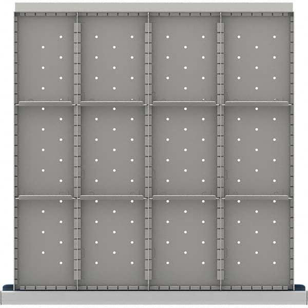 LISTA - 12-Compartment Drawer Divider Layout for 3.15" High Drawers - Apex Tool & Supply