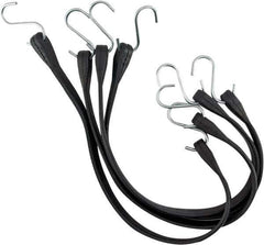Erickson Manufacturing - Tarp Strap with S Hook - 10, 15, 21, 31" OAL, Black - Apex Tool & Supply