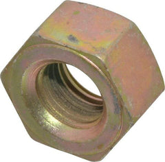 Value Collection - 3/4-10 UNC Steel Right Hand Heavy Hex Nut - 1-1/4" Across Flats, 47/64" High, Zinc Yellow Dichromate Finish - Apex Tool & Supply