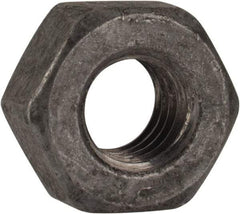 Value Collection - 5/16-18 UNC Steel Right Hand Heavy Hex Nut - 9/16" Across Flats, 19/64" High, Hot Dipped Galvanized Finish - Apex Tool & Supply