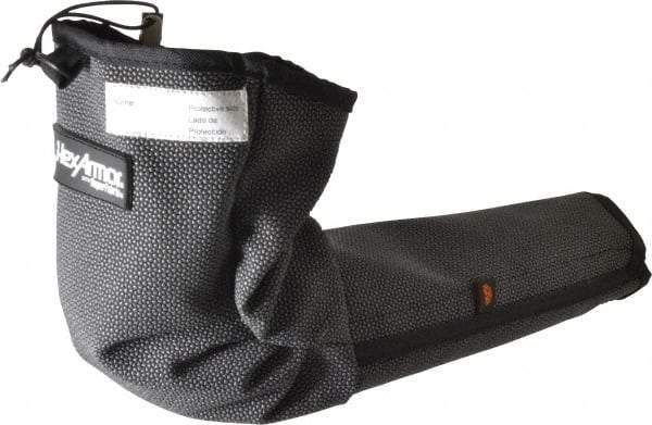 HexArmor - Size M, Gray/Black SuperFabric Cut & Puncture Resistant Sleeve - 19" Long Sleeve, Cut Resistance Level 5, Made with Thumb Hole - Apex Tool & Supply