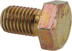 Made in North America - 5/16-24 UNF, 1/2" Length Under Head Hex Head Cap Screw - Grade 8 Alloy Steel, Zinc-Plated Finish, 1/2" Hex - Apex Tool & Supply