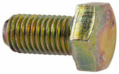 Made in North America - 5/16-24 UNF, 5/8" Length Under Head Hex Head Cap Screw - Grade 8 Alloy Steel, Zinc-Plated Finish, 1/2" Hex - Apex Tool & Supply