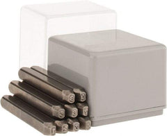 C.H. Hanson - 9 Piece, 3/32" Character Steel Stamp Set - Figures, Reverse - Apex Tool & Supply
