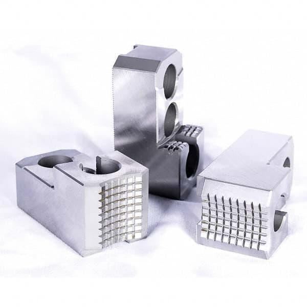 Kitagawa - Hard Lathe Chuck Jaws Jaw Type: Hard Jaw Jaw Interface Type: 1.5mm x 60 Serrated - Apex Tool & Supply