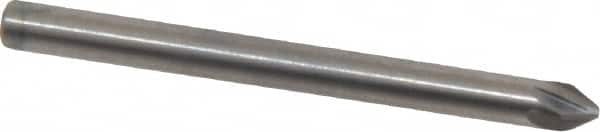 M.A. Ford - 1/8" Head Diam, 1/8" Shank Diam, 6 Flute 60° Solid Carbide Countersink - Apex Tool & Supply