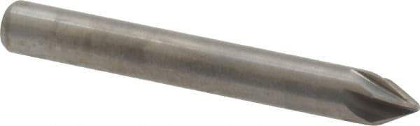 M.A. Ford - 3/16" Head Diam, 3/16" Shank Diam, 6 Flute 60° Solid Carbide Countersink - Bright Finish, 1-1/2" OAL, 0.04" Nose Diam, Single End, Straight Shank, Right Hand Cut - Apex Tool & Supply
