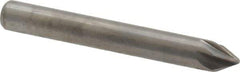 M.A. Ford - 3/16" Head Diam, 3/16" Shank Diam, 6 Flute 60° Solid Carbide Countersink - Bright Finish, 1-1/2" OAL, 0.04" Nose Diam, Single End, Straight Shank, Right Hand Cut - Apex Tool & Supply