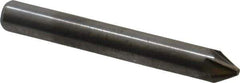 M.A. Ford - 1/4" Head Diam, 1/4" Shank Diam, 6 Flute 60° Solid Carbide Countersink - Bright Finish, 2" OAL, 0.06" Nose Diam, Single End, Straight Shank, Right Hand Cut - Apex Tool & Supply