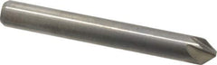 M.A. Ford - 3/16" Head Diam, 3/16" Shank Diam, 6 Flute 82° Solid Carbide Countersink - Bright Finish, 1-1/2" OAL, 0.04" Nose Diam, Single End, Straight Shank, Right Hand Cut - Apex Tool & Supply