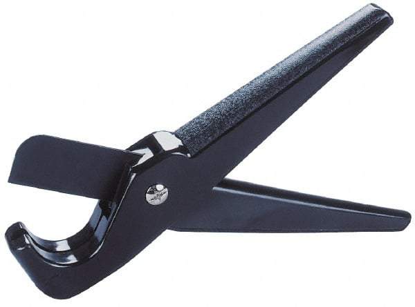 Made in USA - 1-1/4" Pipe Capacity, Tube & Pipe Cutter - Cuts Plastic Pipe and Hose, Use with 1-1/4 Inch Plastic Pipe - Apex Tool & Supply