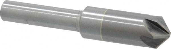 M.A. Ford - 3/8" Head Diam, 1/4" Shank Diam, 6 Flute 100° Solid Carbide Countersink - Apex Tool & Supply