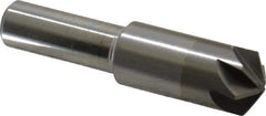 M.A. Ford - 1/2" Head Diam, 3/8" Shank Diam, 6 Flute 120° Solid Carbide Countersink - Bright Finish, 2-1/8" OAL, 0.15" Nose Diam, Single End, Straight Shank, Right Hand Cut - Apex Tool & Supply