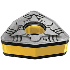 Iscar - WNMG433 NR Grade IC5010 Carbide Turning Insert - TiCN/Al2O3/TiN Finish, 80° Trigon, 1/2" Inscr Circle, 3/16" Thick, 3/64" Corner Radius - Apex Tool & Supply