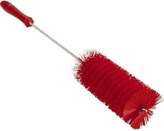 Vikan - 2-3/8" Diam Polyester Valve Brush - 19-5/8" OAL, 5-13/16" Head Length, Polypropylene & Stainless Steel Handle - Apex Tool & Supply