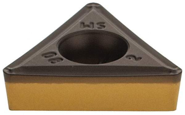 Iscar - TCMT3-2 SM Grade IC8150 Carbide Turning Insert - TiCN/Al2O3 Finish, 60° Triangle, 3/8" Inscr Circle, 5/32" Thick, 1/32" Corner Radius - Apex Tool & Supply