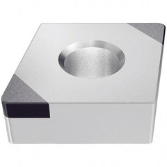 Iscar - CNGA431 R2 Grade IB20H PCBN Turning Insert - Uncoated, 80° Diamond, 1/2" Inscr Circle, 3/16" Thick, 1/64" Corner Radius - Apex Tool & Supply