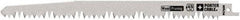 Porter-Cable - 9" Long x 3/4" Thick, High Speed Steel Reciprocating Saw Blade - Straight Profile, 4 to 5 TPI, Toothed Edge, Universal Shank - Apex Tool & Supply