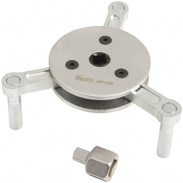 Proto - 3-1/8 to 4-3/4" Diam, Self Gripping Oil Filter Wrench - Steel, For Use with Filter Sizes of 3-1/8" to 4-3/4" (80mm to 120mm) - Apex Tool & Supply