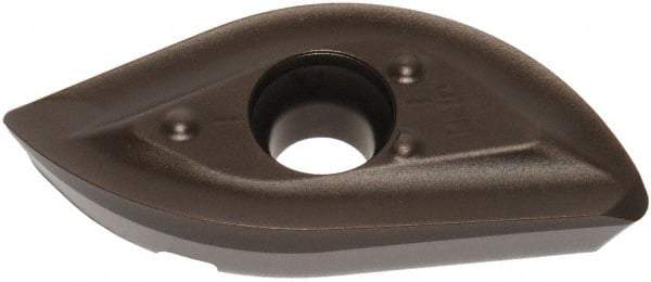 Seco - 218.20160 ME08 Grade MM4500 Carbide Milling Insert - TiCN/Al2O3 Finish, 0.252" Thick, 1/2" Inscribed Circle, 0.63" Corner Radius - Apex Tool & Supply